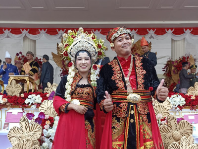 Keren! Busana Pengantin Mupus Braen Jadi Busana Terbaik Pilihan Presiden RI di Istana Merdeka