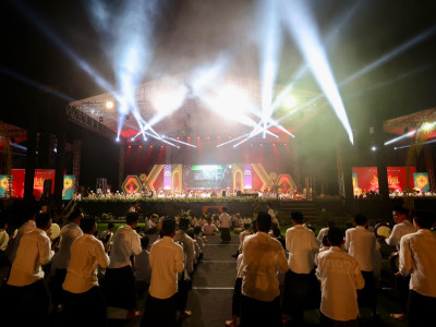 Gema Sholawat Syubbanul Muslimin Warnai Pergantian Tahun di Banyuwangi