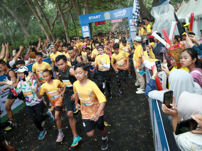 Ribuan Pelari Padati Alas Purwo Jungle Run Banyuwangi. KLHK: Harus Jadi Agenda Internasional Tahunan