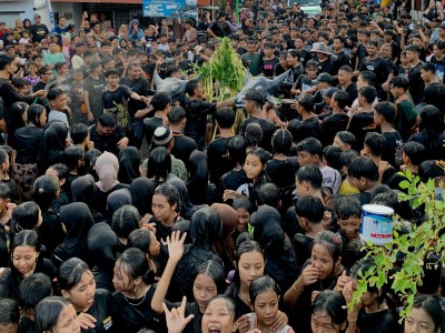 Tradisi Kebo-keboan Warnai Boyolangu Culture Festival 2025 di Banyuwangi