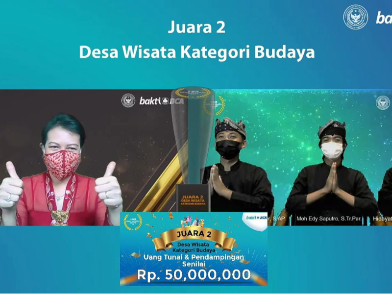 Bhakti BCA beri gelar Kemiren sebagai Desa Wisata Budaya Award 2021