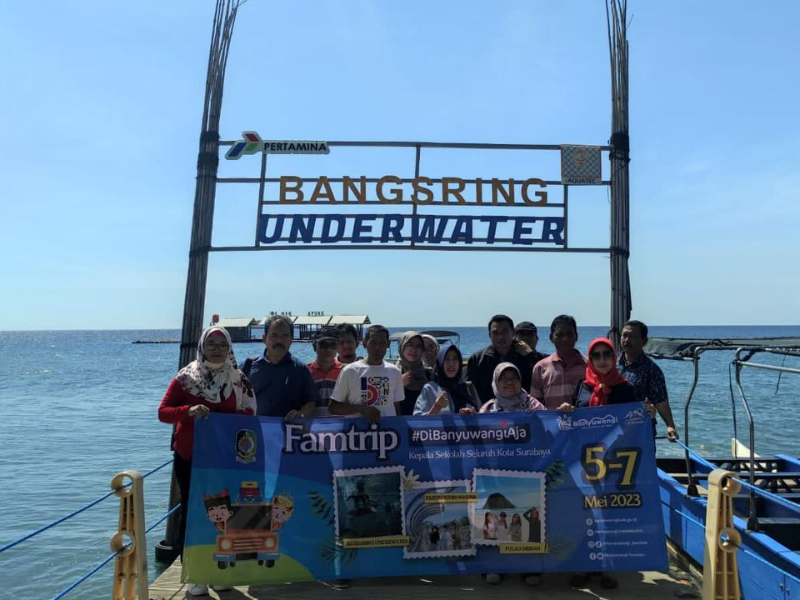 Tertarik Pesona Alam dan Budaya di Banyuwangi, Kepala Sekolah SMA se Kota Surabaya Famtrip di Banyuwangi