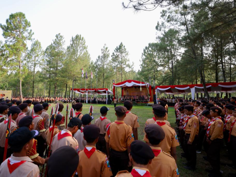 Kemah Pramuka Lintas Agama Padati Wana Jeongmara