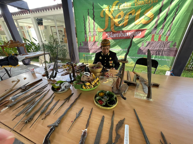 Paguyuban Panji Blambangan Gelar Tradisi Jamasan Pusaka di Serambi Museum Blambangan