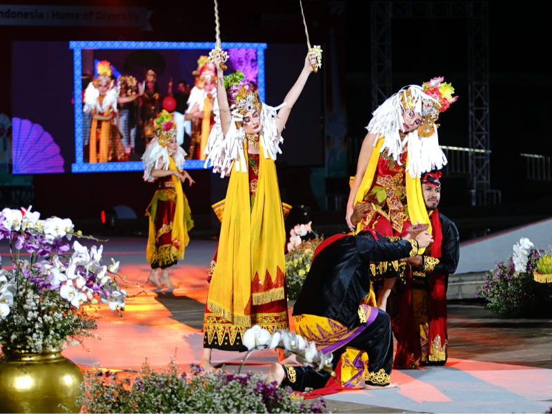 Peserta BSBI Tampilkan Gandrung dan Seblang di Indonesian Channel 2023