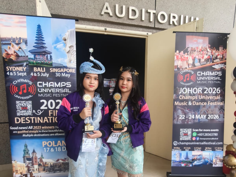 Kakak Beradik Asal Banyuwangi Raih Juara Internasional Kompetisi Musik di Malaysia dan Thailand 