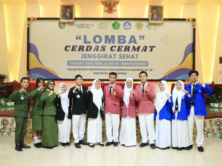 Finalis cerdas cermat Jenggirat Sehat Banyuwangi