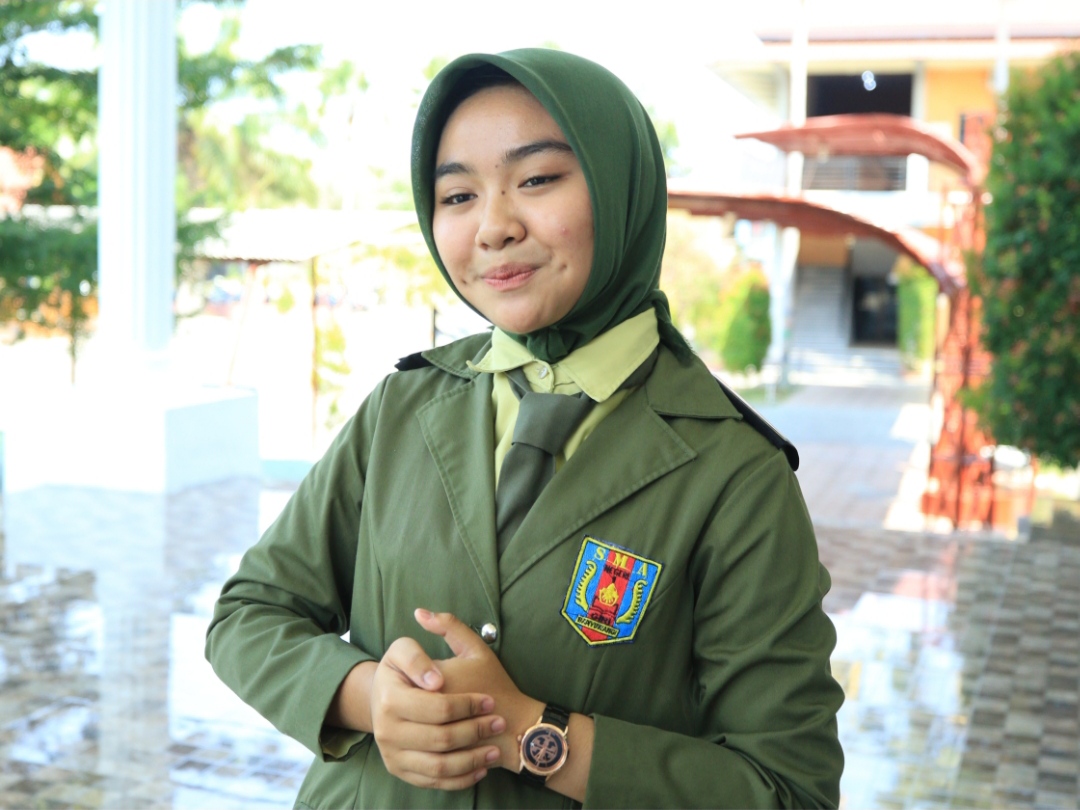 Ghinaa Faadiyah, peserta finalis cerdas cermat Jenggirat Sehat Banyuwangi