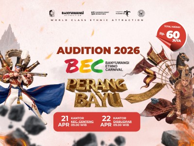Audisi Banyuwangi Ethno Carnival 2026 Dibuka, Catat Lokasi dan Jadwal Seleksinya!