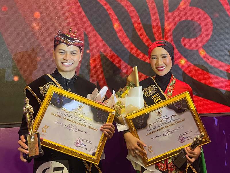 Selamat! Jebeng dan Thulik Banyuwangi Sabet Juara Duta Wisata Raka Raki Jawa Timur 2024